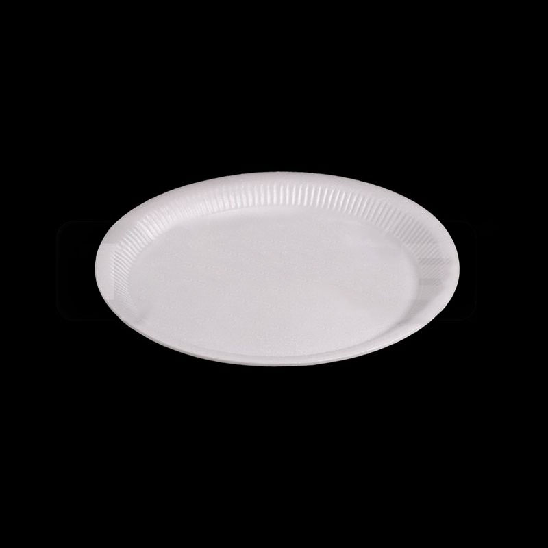 Polystyrene 9" Foam Plate Double Horse Tea Merchant